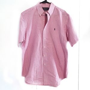 Men's Ralph Lauren Pink Gingham Shirt